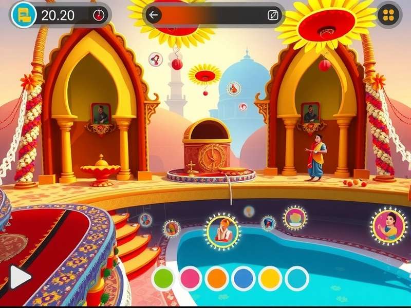 Colorful Cruise gameplay screenshot showing vibrant levels
